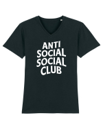 Anti Social Tricou mânecă scurtă guler V Bărbat Presenter