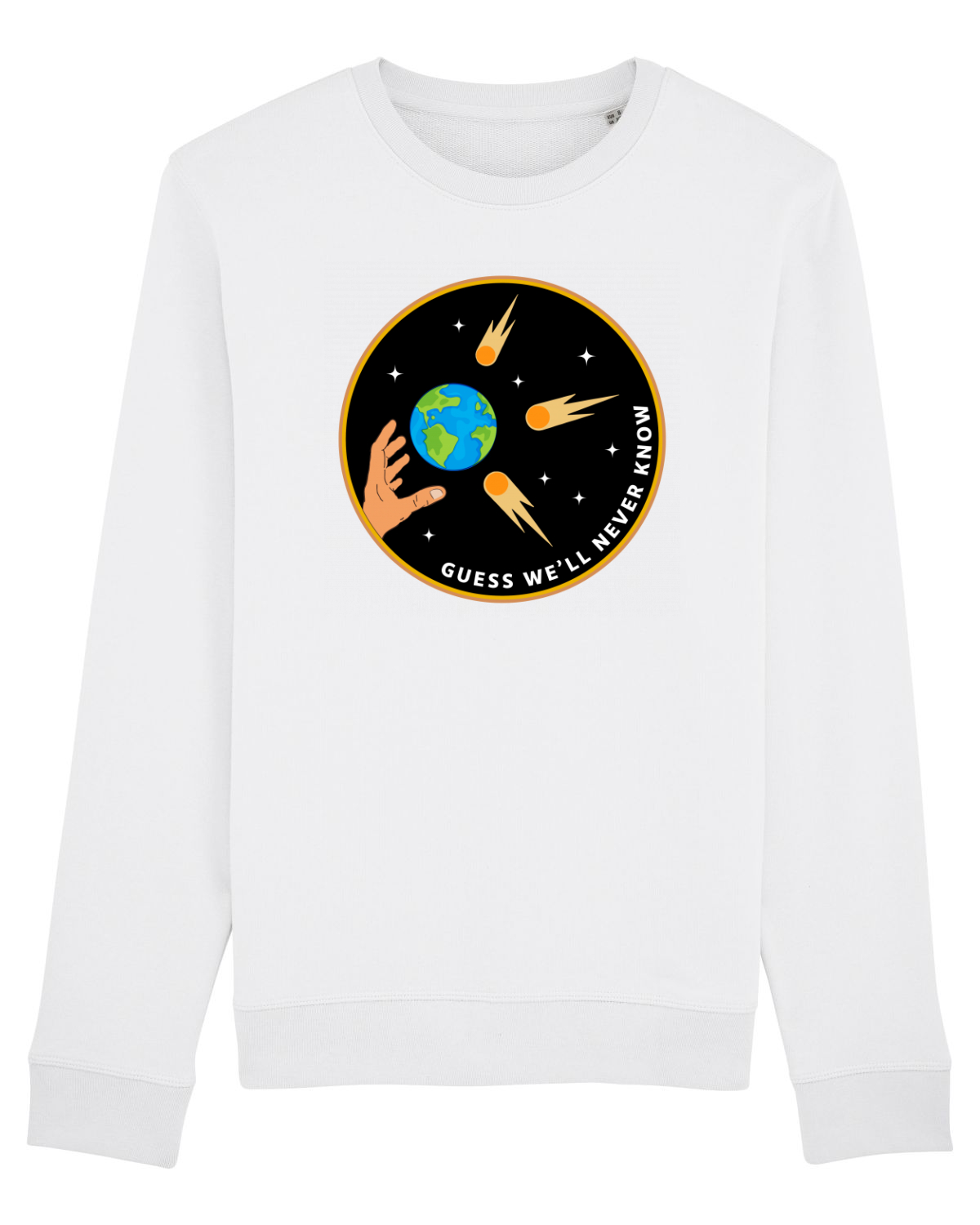 Bluză mânecă lungă Unisex Rise White