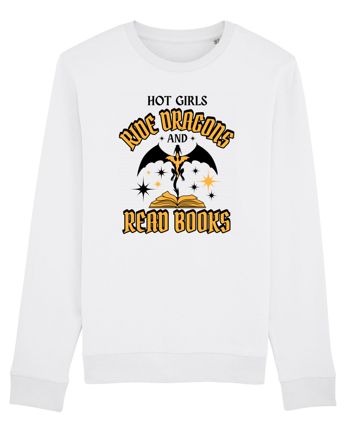 Bluză mânecă lungă Unisex Rise White