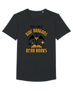 Book Lover Tricou mânecă scurtă guler larg Bărbat Skater