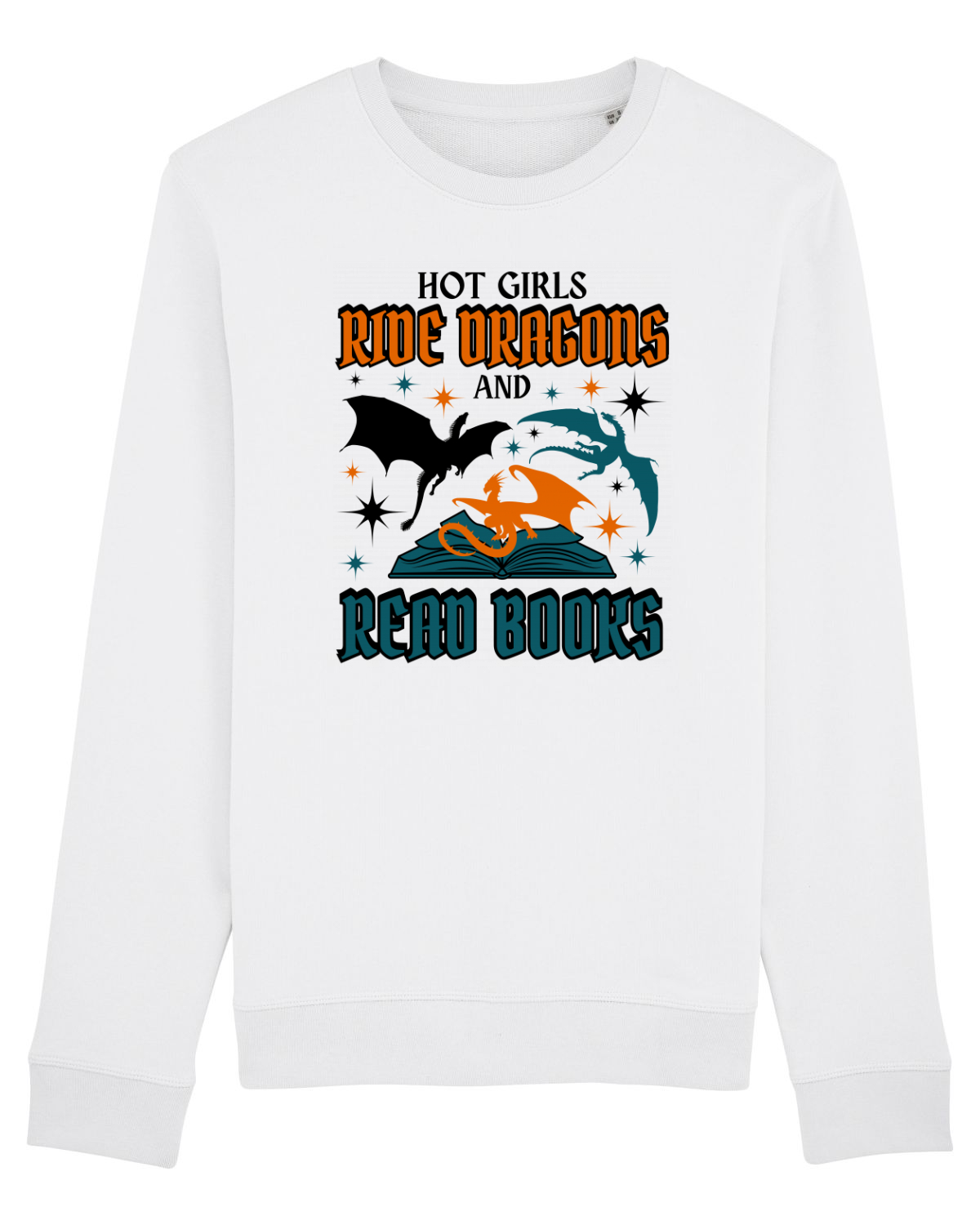Bluză mânecă lungă Unisex Rise White