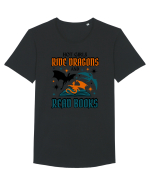 Book Lover Tricou mânecă scurtă guler larg Bărbat Skater