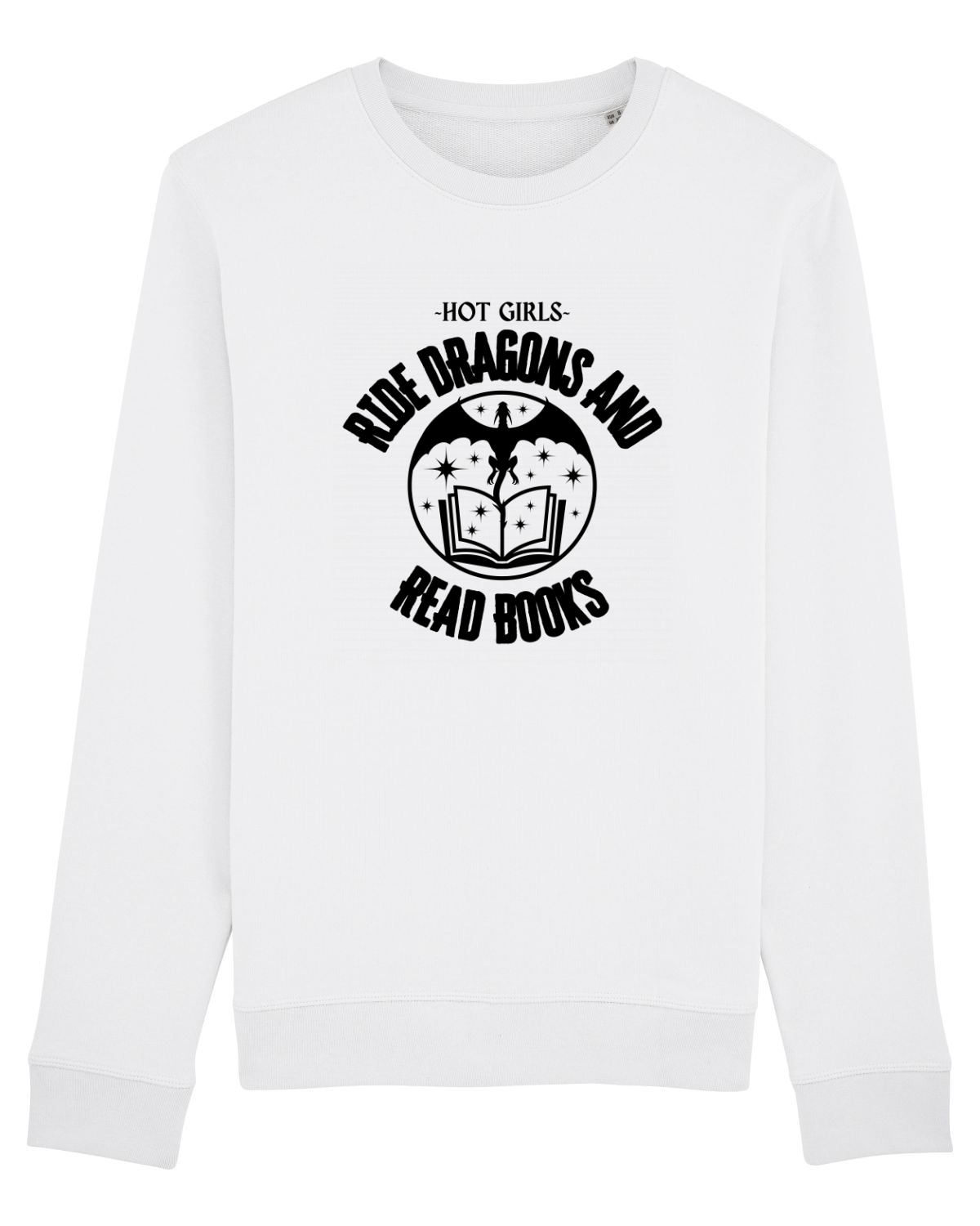 Bluză mânecă lungă Unisex Rise White