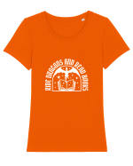 Iubitori de Carti  Fantezie Tricou mânecă scurtă guler larg fitted Damă Expresser
