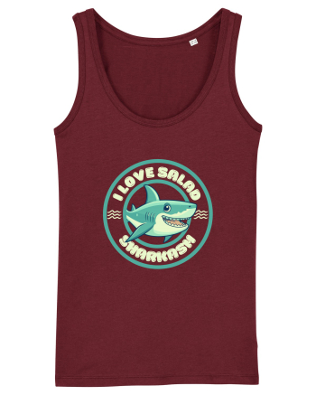 Funny Shark Joke Burgundy