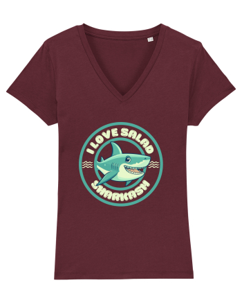 Funny Shark Joke Burgundy