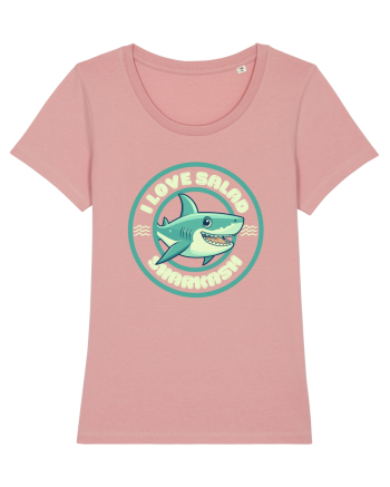 Funny Shark Joke Canyon Pink