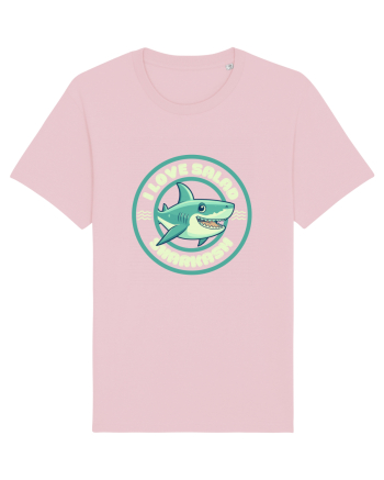 Funny Shark Joke Cotton Pink