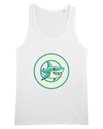 Funny Shark Joke White