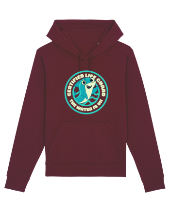 Funny Shark Joke Burgundy