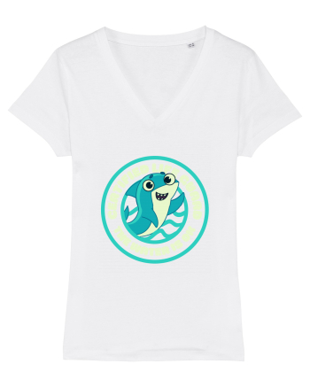 Funny Shark Joke White