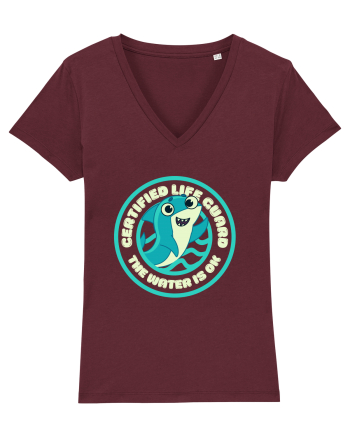 Funny Shark Joke Burgundy