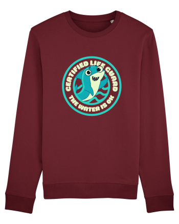 Funny Shark Joke Burgundy