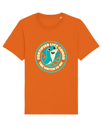 Funny Shark Joke Bright Orange