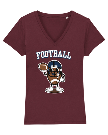 Mascota Fotbal American Burgundy