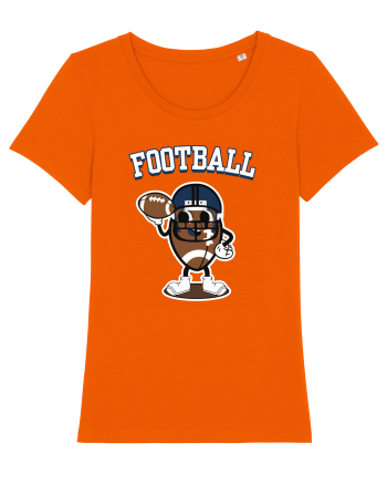 Mascota Fotbal American Bright Orange