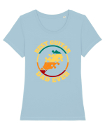 Best Guitar Dad Ever Tricou mânecă scurtă guler larg fitted Damă Expresser