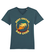 Best Guitar Dad Ever Tricou mânecă scurtă guler V Bărbat Presenter