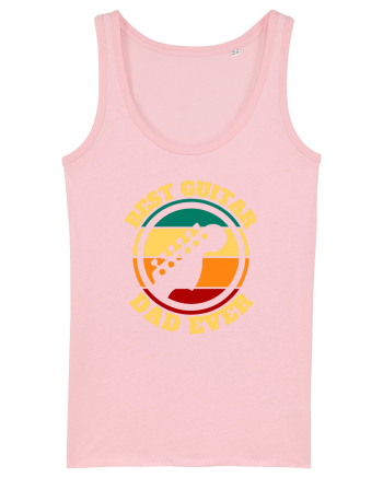 Best Guitar Dad Ever Cotton Pink