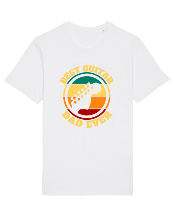 Best Guitar Dad Ever White