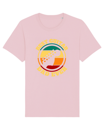 Best Guitar Dad Ever Cotton Pink