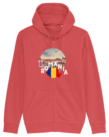 Romania Brasov etno logo Carmine Red