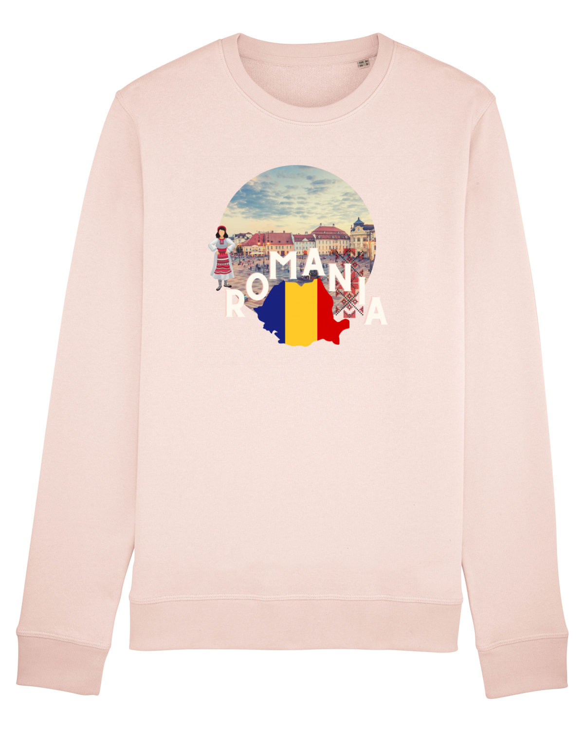 Bluză mânecă lungă Unisex Rise Candy Pink