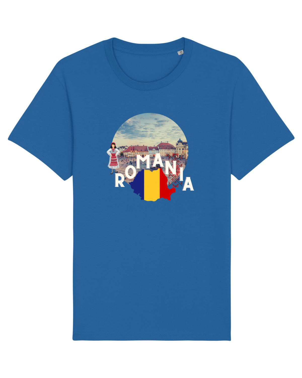 Tricou mânecă scurtă Unisex Rocker Royal Blue