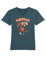 Mascota Basketball Tricou mânecă scurtă guler V Bărbat Presenter