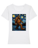 Stary Night Bigfoot Tricou mânecă scurtă guler larg fitted Damă Expresser