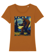 Stary Night Bigfoot Tricou mânecă scurtă guler larg fitted Damă Expresser