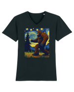 Stary Night Bigfoot Tricou mânecă scurtă guler V Bărbat Presenter