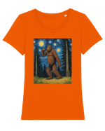 Stary Night Bigfoot Tricou mânecă scurtă guler larg fitted Damă Expresser
