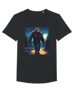 Stary Night Bigfoot Tricou mânecă scurtă guler larg Bărbat Skater