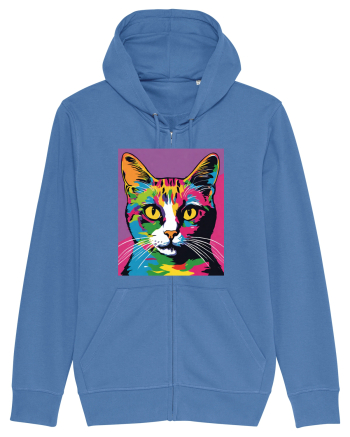 Pop Art  Cat Bright Blue