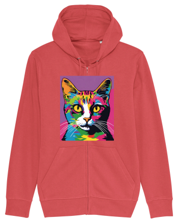 Pop Art  Cat Carmine Red