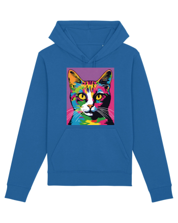 Pop Art  Cat Royal Blue