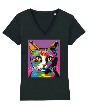 Pop Art  Cat Black