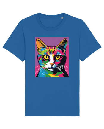 Pop Art  Cat Royal Blue