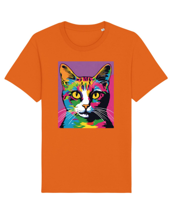 Pop Art  Cat Bright Orange