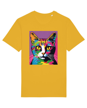 Pop Art  Cat Spectra Yellow