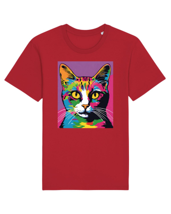 Pop Art  Cat Red