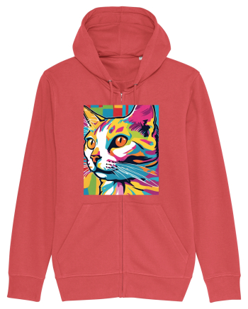 Pop Art  Cat Carmine Red