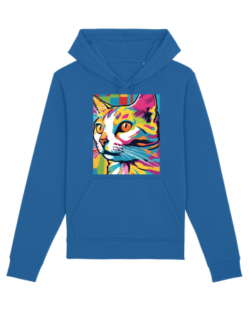 Pop Art  Cat Royal Blue