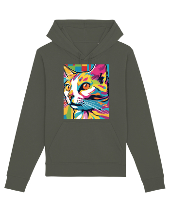 Pop Art  Cat Khaki