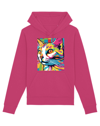 Pop Art  Cat Raspberry