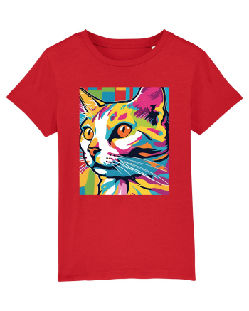 Pop Art  Cat Red