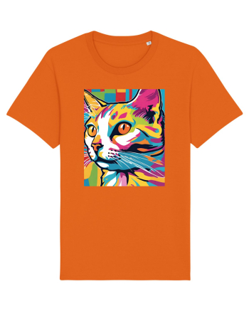 Pop Art  Cat Bright Orange