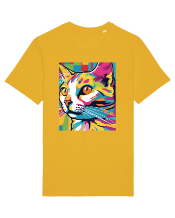 Pop Art  Cat Spectra Yellow
