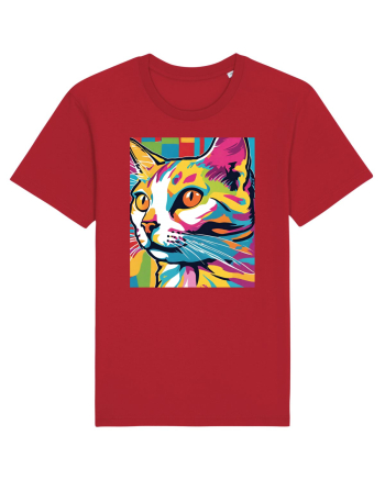 Pop Art  Cat Red